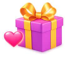 Caja de regalo con corazón