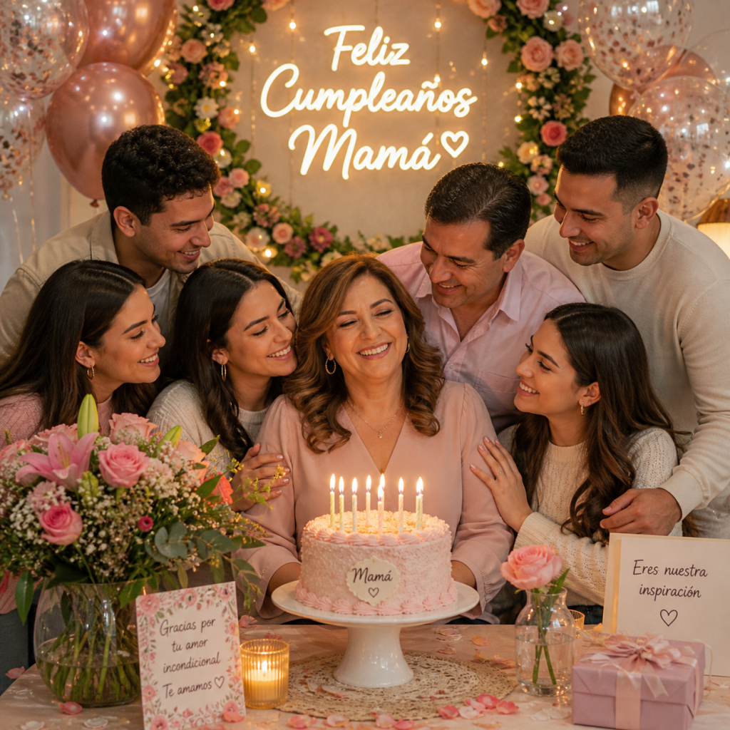 Feliz cumpleaños para mamá