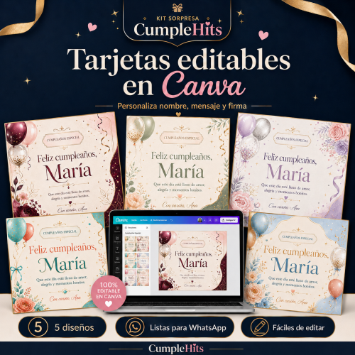 Kit Sorpresa CumpleHits: Organiza una Sorpresa de Cumpleaños Bonita en 24 Horas - Imagen 4